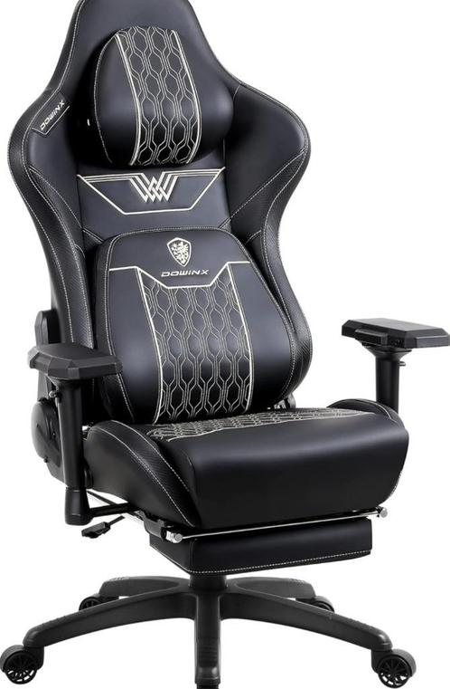 Zwarte bureaustoel gamestoel gamerstoel gamingstoel, Huis en Inrichting, Bureaustoelen, Nieuw, Bureaustoel, Zwart, Gaming bureaustoel