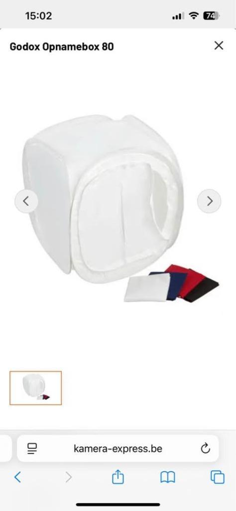 Tent voor product fotografie, Audio, Tv en Foto, Fotografie | Fotostudio en Toebehoren, Zo goed als nieuw, Achtergrond, Ophalen