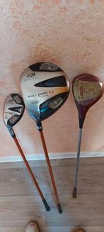 Linkshandige houten golfclubs, Sport en Fitness, Ophalen, Zo goed als nieuw