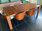 Eettafel in notelaar, Huis en Inrichting, Ophalen, Zo goed als nieuw