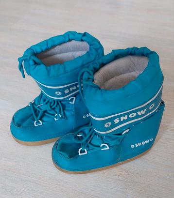 Snowboots - maat 33-35 - Turquoise - in goede staat beschikbaar voor biedingen
