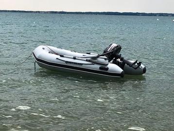 Rubberboot met 6pk motor, Watersport en Boten, Ophalen, Aluminium, Quicksilver, Gebruikt
