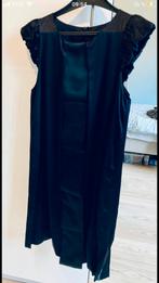 Robe soyeuse noire Monsieur Bul M, Comme neuf, Noir, Taille 38/40 (M), Longueur genou