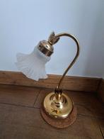 Lampe de bureau - laiton doré - sécession viennoise, Maison & Meubles, Enlèvement, Comme neuf, Art nouveau/ sécession viennoise
