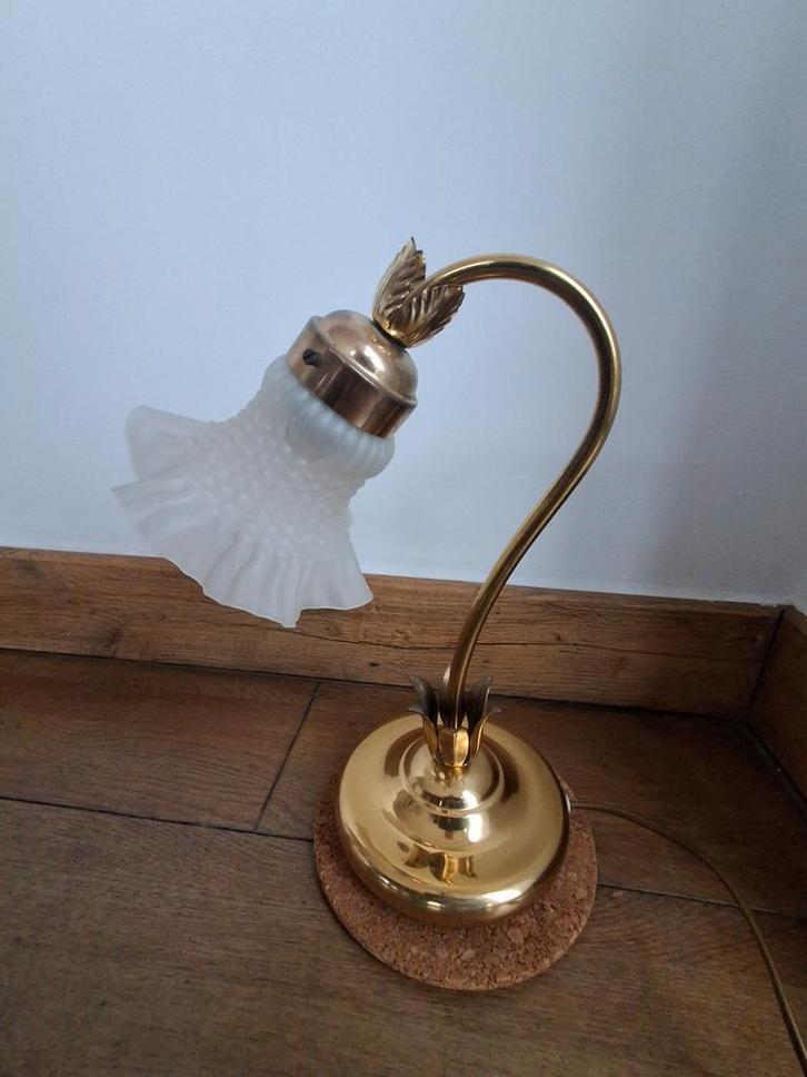 Lampe de bureau - laiton doré - sécession viennoise, Maison & Meubles, Lampes | Lampes de table, Comme neuf, Moins de 50 cm, Enlèvement