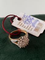 585 14 karaat goud ring or gold echte diamant brilliant, Handtassen en Accessoires, Ringen, 18 tot 19, Nieuw, Ophalen of Verzenden