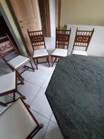 ANTIEKE PRACHTIGE BRUINE STOELEN  ALS NIEUW  6 STUKS  120 EU, Ophalen