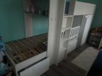 Stapelbed kinderkamer met kast + opbergruimte, Comme neuf, Enlèvement, Autres dimensions, Lits superposés