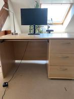Bureau + bijpassende etagère en commodekast, Ophalen, Gebruikt, Bureau