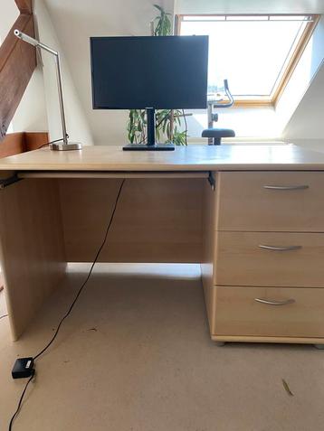 Bureau + étagère et commode assorties, Enlèvement, Utilisé, Bureau