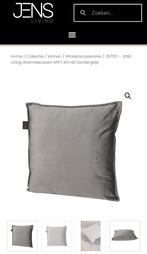 Warmtekussen - JENS living - donkergrijs (40x40 cm), Eenpersoons, Nieuw, Ophalen of Verzenden, Kussen