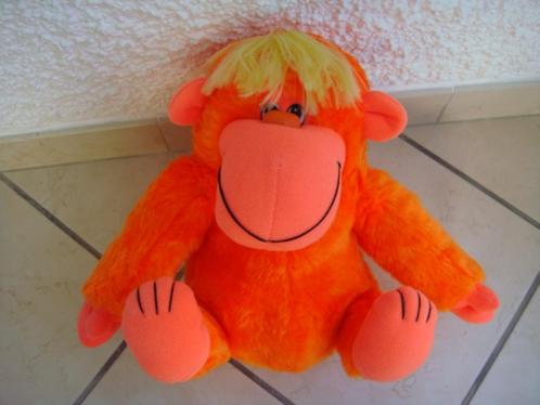 Peluche Singe orange jaune Marque Giocadag. Ancien, Kinderen en Baby's, Speelgoed | Knuffels en Pluche, Gebruikt, Overige typen