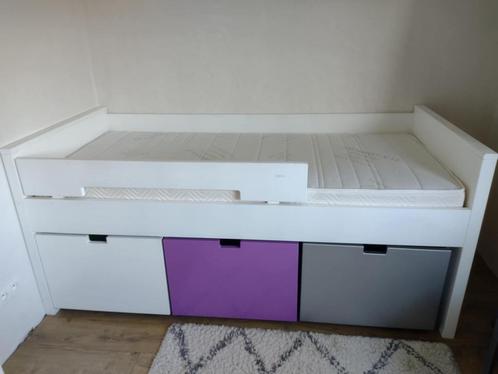 Kinderbed Bonita met matras, dekbed en overtrekken, Kinderen en Baby's, Kinderkamer | Bedden, Zo goed als nieuw, 180 cm of meer