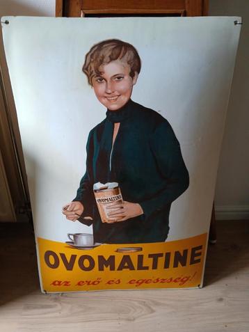 Emaille reclame bord Ovomaltine beschikbaar voor biedingen