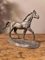 Antiek beeldje van paard in tin, Antiek en Kunst, Ophalen of Verzenden