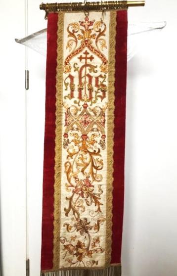 Religieus Banier Toga Vaandel Kerk doek 18de eeuw😍🙏💑🤗 beschikbaar voor biedingen