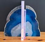 Agaat boekensteunen blauw gekleurd, Ophalen of Verzenden