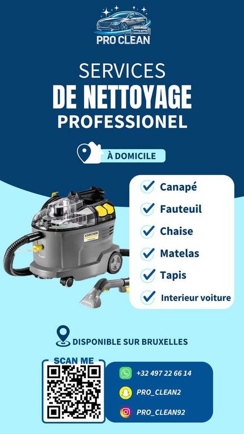 Nettoyage de canapé& auto, Vacatures, Vacatures | Schoonmaak en Facilitaire diensten