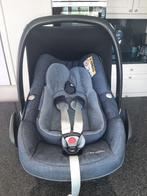 Maxi-cosi met verkleinkussen + regenhoes, Protection latérale, Enlèvement, Utilisé, Ceinture de sécurité ou Isofix