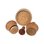 4 bois tournés matrices à patisserie ou chocolat, Antiquités & Art, Antiquités | Accessoires de maison, Enlèvement ou Envoi