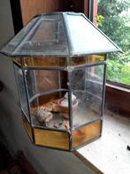 Glazen glas in lood plantenhuisje, Antiek en Kunst, Ophalen