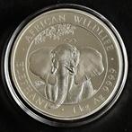Zilveren munt 1 kilo, Somalia elephant 2021 999.9, Ophalen, Zilver