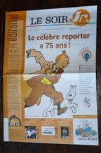 Le Soir junior édition spéciale Tintin, Collections, Tintin, Image, Affiche ou Autocollant, Utilisé, Enlèvement ou Envoi