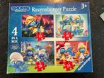 Smurfen puzzel 4 stuks 3+, Kinderen en Baby's, 10 tot 50 stukjes, Ophalen of Verzenden, Zo goed als nieuw, 2 tot 4 jaar