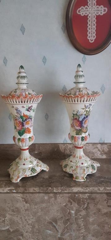 BASSANO Italie paire de vases année 50
