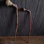 2 antieke houtgesneden lange pijpen, Antiek en Kunst, Verzenden