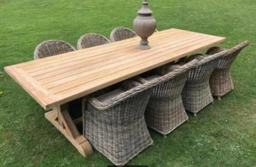 Teak tuintafel nieuw 2 soorten, Tuin en Terras, Tuintafels, Ophalen