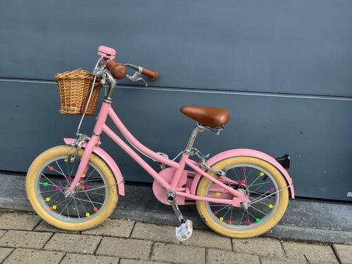 14 inch Bobbin meisjesfiets, Fietsen en Brommers, Fietsen | Meisjes, Zo goed als nieuw, 14 inch of minder, Handrem, Ophalen