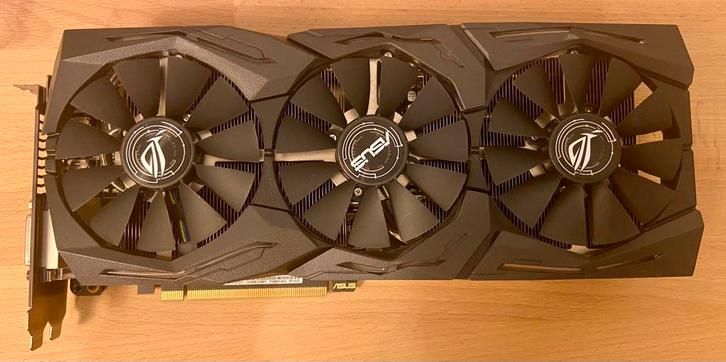 ASUS ROG-Strix GTX 1070ti 8Gb, Computers en Software, Videokaarten, Gebruikt, Nvidia, PCI-Express 3.0, GDDR5, HDMI, DisplayPort