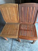 Teak tuinstoelen, Jardin & Terrasse, Chaises de jardin, Enlèvement, Utilisé, Bois de teck