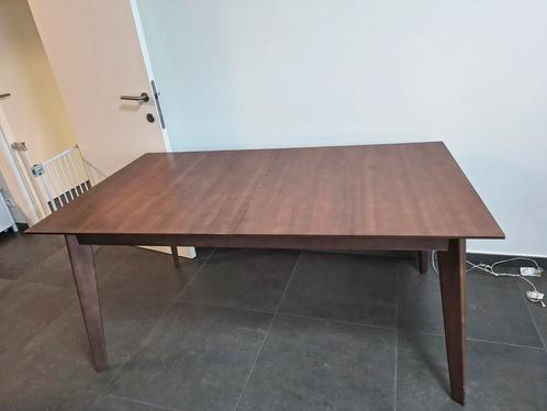 Donkerbruine houten eettafel., Tickets en Kaartjes, Kortingen en Cadeaubonnen
