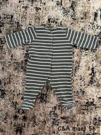 C&A pakje gestreept maat 56 groen en wit, Kinderen en Baby's, C&A, Verzenden, Zo goed als nieuw, Pakje