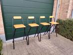 4 Tabourets de bar Ikea "Dennis", Huis en Inrichting, 4 krukken, Ophalen, Zo goed als nieuw, Metaal