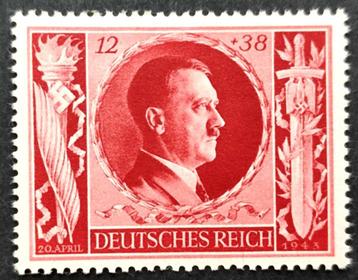 Deutsches Reich: Verjaardagszegel A.Hitler1943 POSTFRIS