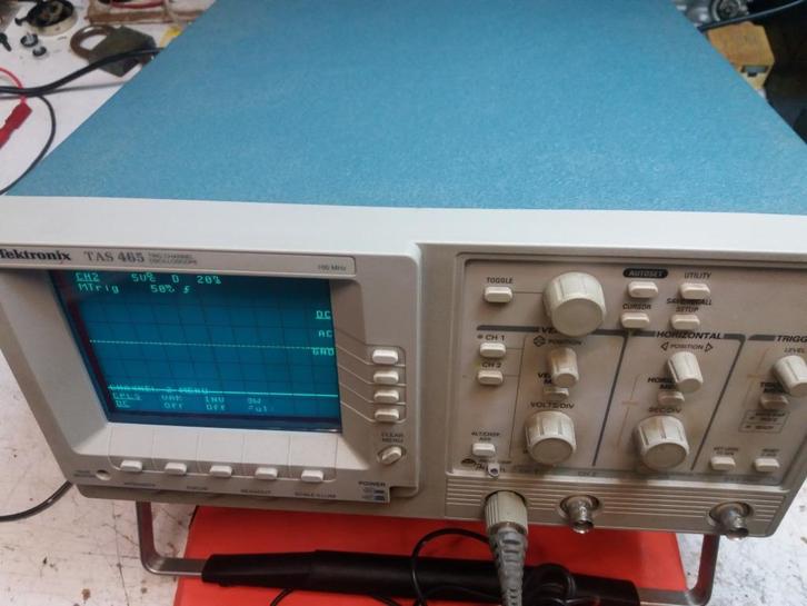 Tektronix TAS465 2Ch, 100 MHz analoge oscilloscoop, Doe-het-zelf en Bouw, Meetapparatuur, Gebruikt, Ophalen