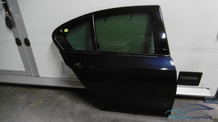 Portier BMW 5-serie F10  sedan  rechtsachter carbonzwart, Auto-onderdelen, Carrosserie, Deur, BMW, Gebruikt, Herkomst onderdeel bekend