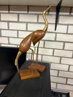 Vogels met koper afwerking, messing, Antiek en Kunst, Antiek | Brons en Koper, Ophalen, Koper