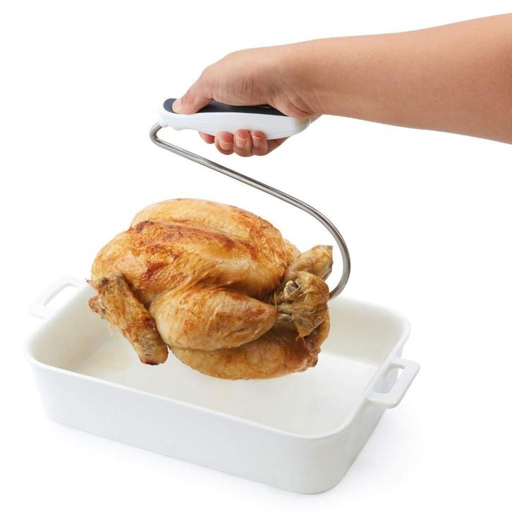 Zyliss Lift and Serve pluimveelifter, gevogeltehaak, Huis en Inrichting, Keuken | Bestek, Nieuw, Los bestek, Inox of Chroom, Vaatwasserbestendig