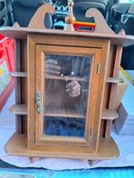 kleine houten vitrinekast 45x40x15cm, Met deur(en), Glas, Minder dan 25 cm, Minder dan 100 cm