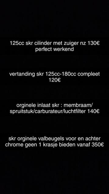 skipper skr onderdelen beschikbaar voor biedingen