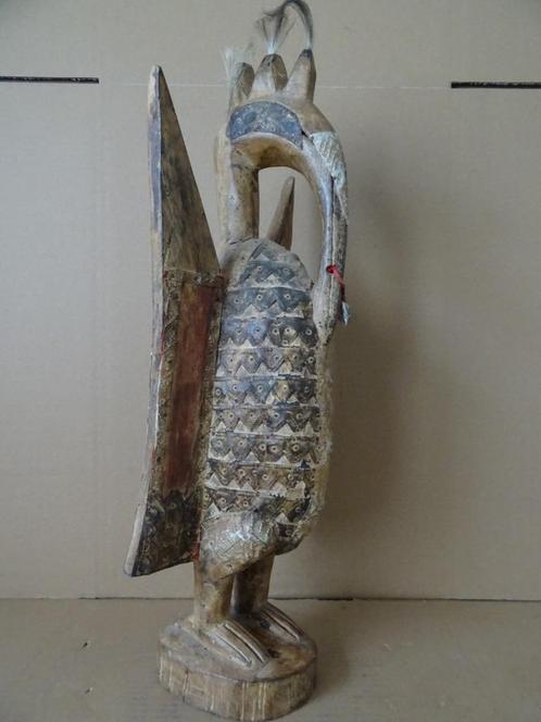 Afrikaans beeld Senufo beeld vogel neushoornvogel 55cm 1970, Antiek en Kunst, Kunst | Niet-Westerse kunst, Ophalen of Verzenden
