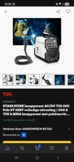 Stahlwerk ac dc 200 tig, Doe-het-zelf en Bouw, Ophalen, Zo goed als nieuw, 150 tot 250 ampère, Tig