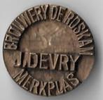 Unieke Oude stempel BROUWERY DE ROSKAM J.DEVRY MERXPLAS, Verzamelen, Biermerken, Ophalen of Verzenden