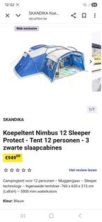 Grote Tent 12 personen Skandika, Caravans en Kamperen, Tenten, Ophalen, Zo goed als nieuw, Tot en met 4