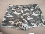 JEANS SHORT ( LEGERPRINT ) MAAT 164, Ophalen of Verzenden, Zo goed als nieuw, Meisje, Broek