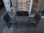 Wicker bistroset, Tuin en Terras, Tuinstoelen, Ophalen, Zo goed als nieuw, Wicker, Stapelbaar